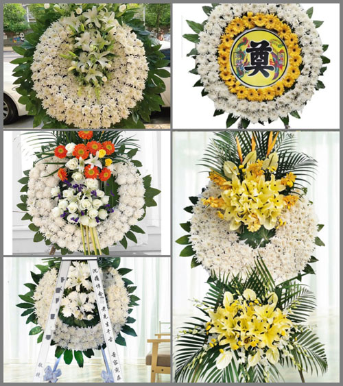 湖北黄冈市黄梅县蔡山镇黄锡村花圈速递
